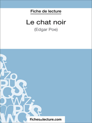 cover image of Le chat noir--Edgar Poe (Fiche de lecture)